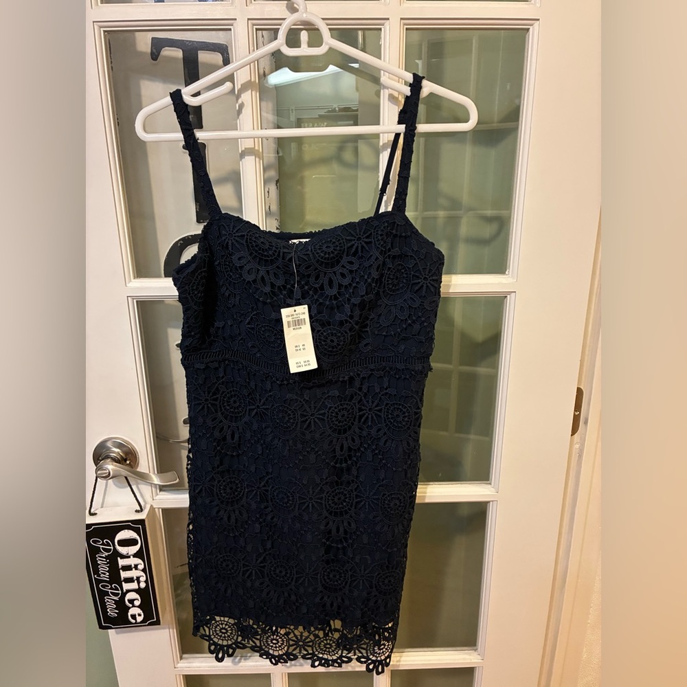 Hollister NWT Navy Blue mini Dress Sz M